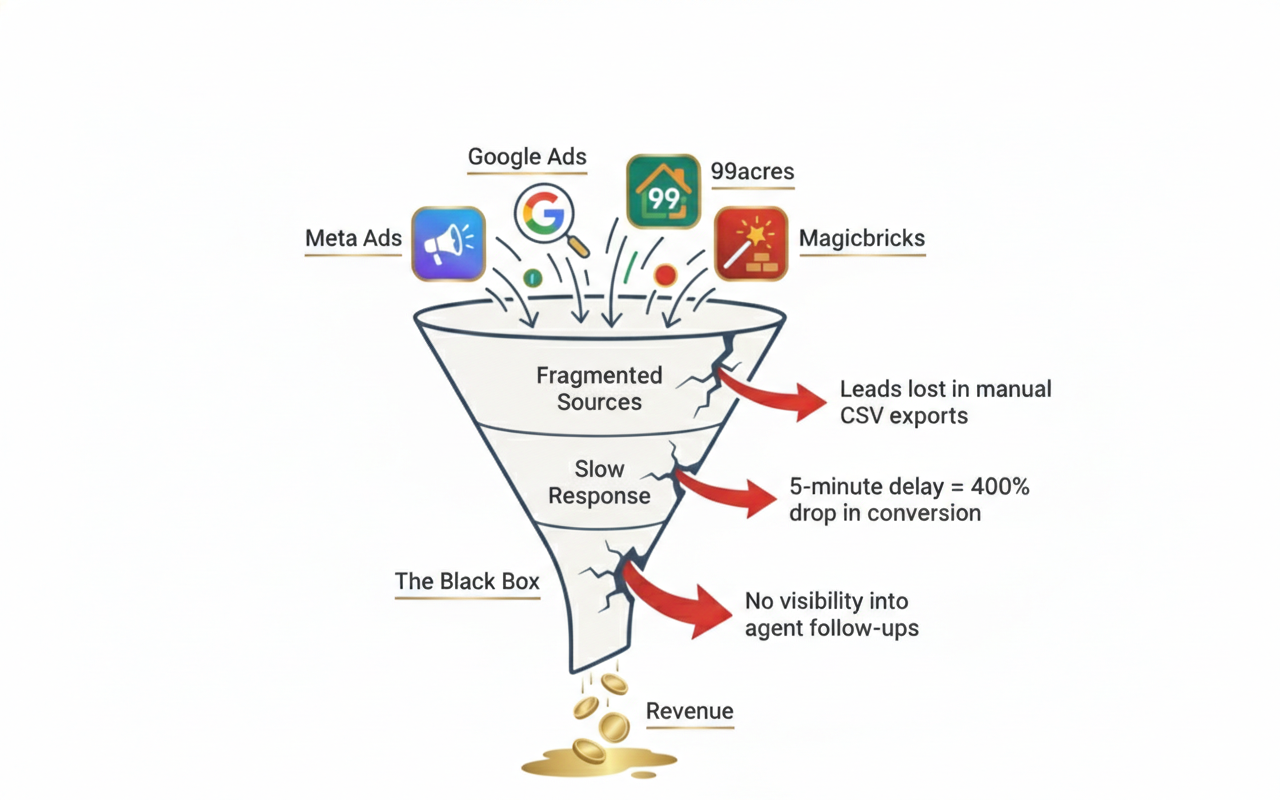 Spreadsheets are a leaky bucket for leads